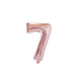 Large Foil Number Air-fill and Helium Balloons (0-9) - Rose Gold